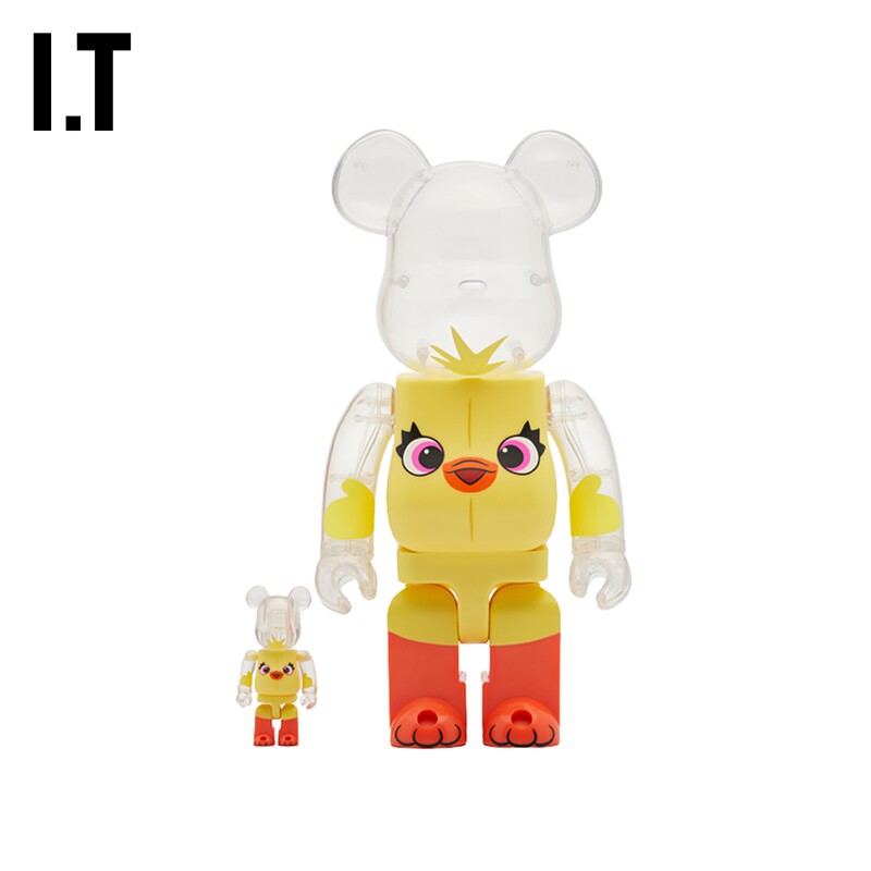 IT MEDICOM TOY BE@RBRICK手办时尚潮玩透明材质个性摆件604268MJ