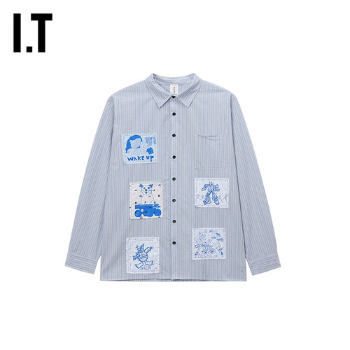 ITWESTFALL条纹长袖衬衫