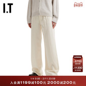 rag 简约质感宽松长裤 阔腿裤 新款 bone女装 牛仔裤 EC2786XQ