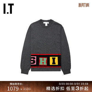 des COMME GARCONS SHIRT男装 字母图案薄毛衣 圆领针织衫 CDG