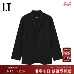 IT GOLDWIN男装纯色西装夹克新款简约通勤翻领西服外套L15148MP