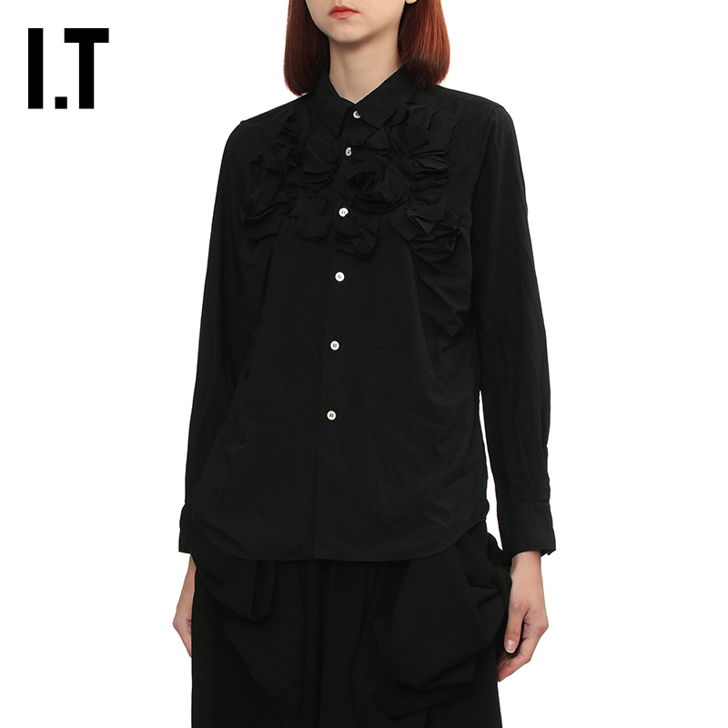 IT CDG COMME DES GARCONS COMME DES GARCONS女装合身纯色衬衫