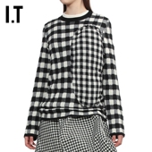 CDG 立体拼接格纹针织衫 COMME des GARCONS女装 新款 日系设计感