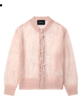 IT Simone Rocha女装透视针织开衫新款优雅浪漫短款合身薄罩衫