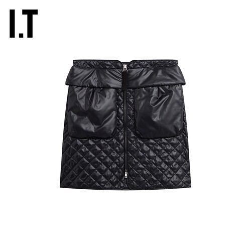 ithelmutlang女装半身裙格纹