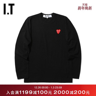 COMME PLAY des GARÇONS川久保玲男装 T恤潮流爱心缝 长袖 CDG