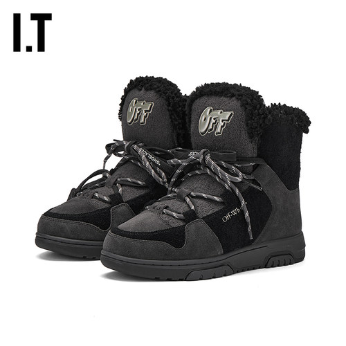 OFF-WHITE™拼接系带及踝靴