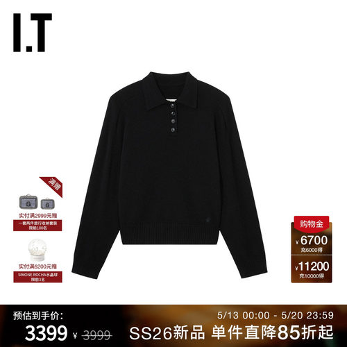 ITLouLouStudio针织polo衫