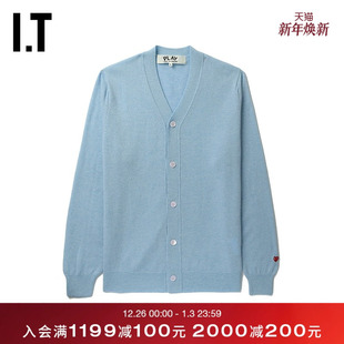 COMME des GARÇONS川久保玲男装 简约羊毛衫 PLAY 针织开衫 CDG