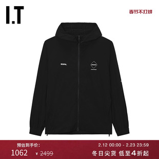 IT F.C.REAL BRISTOL男装连帽拉链夹克新款休闲户外风纯色薄外套