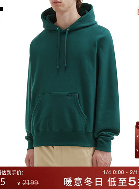 IT NOAH男装连帽卫衣新款日常基础款饰logo纯色连帽衫213DPTMP