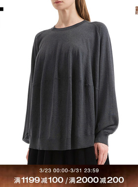 IT 日本ENFÖLD女装宽松圆领针织衫新款简约大方薄毛衣270291XQ