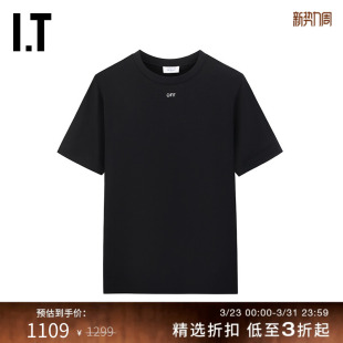 WHITE™情侣装 饰半袖 新款 T恤复古有型油画斜纹图案装 短袖 OFF