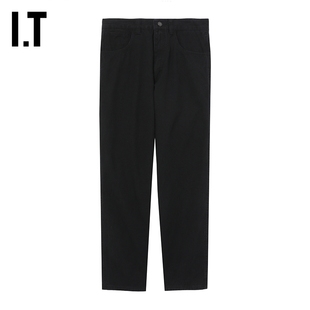 IT DESCENDANT男装纯色直筒裤新款简约日常合身休闲裤长裤PTI04ML