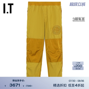長褲 5308M4 ISLAND男裝 運動褲 戶外機能感拼色休閑褲 STONE 新款