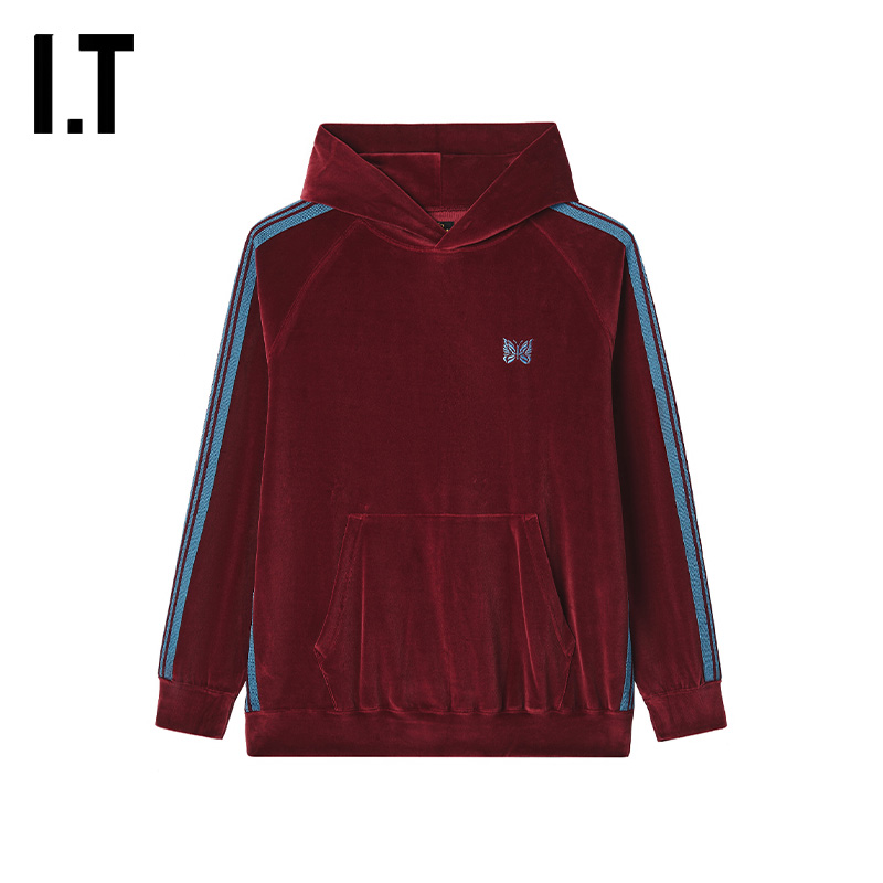 ITNEEDLES连帽卫衣复古运动风