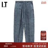 rag 新款 bone女装 束脚牛仔长裤 简约休闲水洗磨白仔裤 037003X