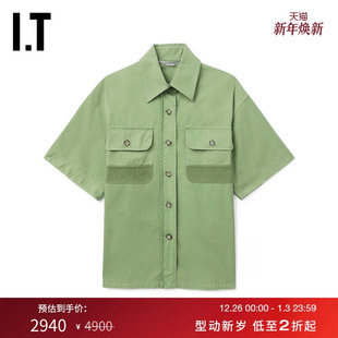 短袖 衬衫 新款 半袖 McCartney女装 宽松工装 上衣620081XM Stella