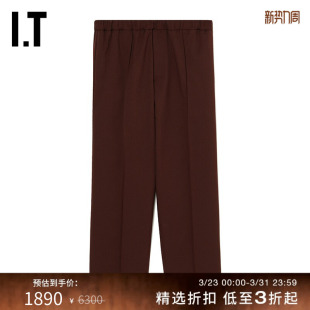 松紧腰长裤 SANDER男装 新品 简约通勤小直筒西装 0012MJ 裤 JIL