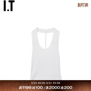 U领背心新款 LANG女装 性感辣妹风纯色露背内搭506C7JXQ HELMUT