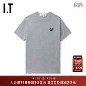 GARCONS川久保玲情侣基础纯色圆领短袖 T恤 COMME des CDG PLAY