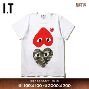 GARÇONS PLAY女装 短袖 新品 des T恤2019秋季 爱心247XA COMME