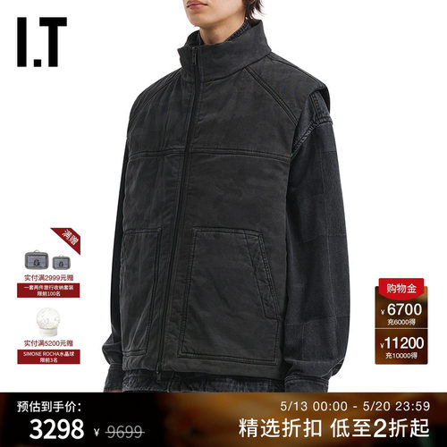 ITJUUN.J立领拉链马甲