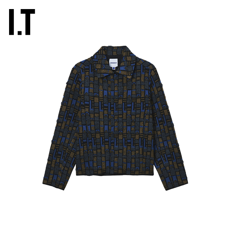 ITADERerror翻领针织开衫