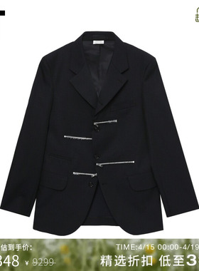 IT CDG COMME des GARCONS HOMME DEUX男装饰拉链西装夹克外套