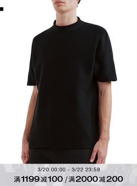 IT CFCL男装小圆领短袖T恤新款简约质感纯色休闲半袖上衣18GB00MQ