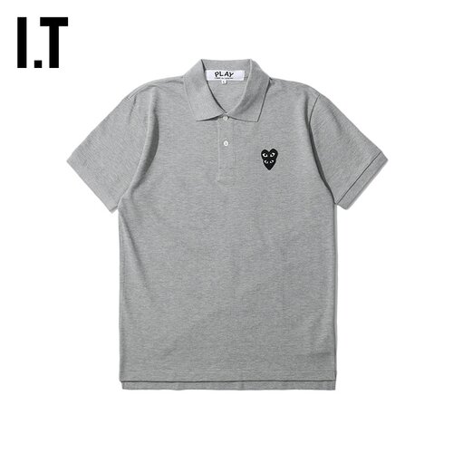 CDG川久保玲男装POLO衫爱心logo