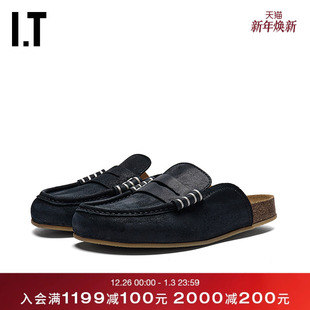 包头穆勒鞋 Anderson女款 新款 复古质感露跟拖鞋 0084XQ 勃肯鞋