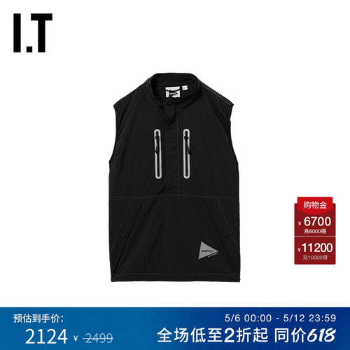 ITandwander立领无袖马甲