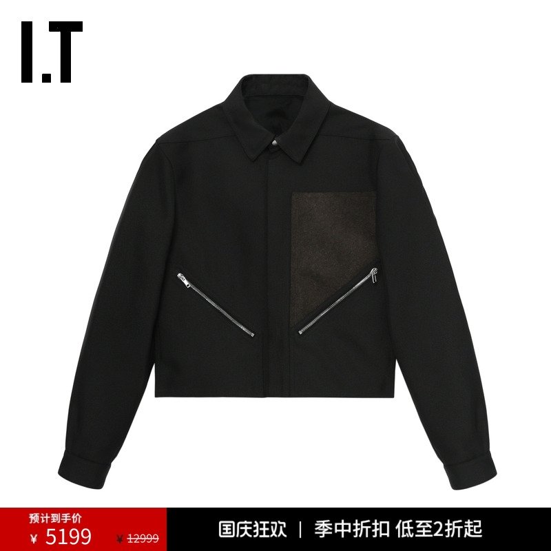 ITRickOwens合身翻领夹克