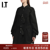 des CDG BLACK情侣款 COMME HOMME 衬衫 GARCONS 饰袢带宽松长袖