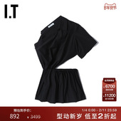 时尚 不对称拼接露腰上衣ST203XK 短款 露肩上衣新品 ACT NO.1女装