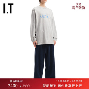 ERL男装 休闲长裤 灯芯绒阔腿裤 复古质感宽松直筒裤 11P019MP 新款