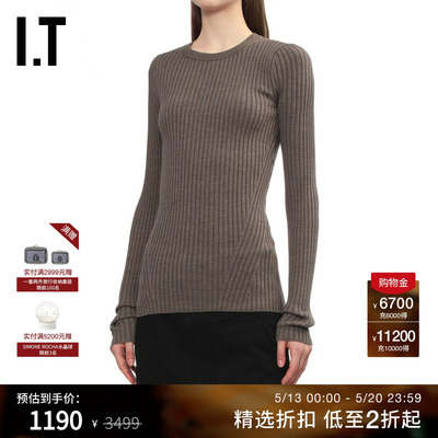 ITHELMUTLANG修身露背针织衫