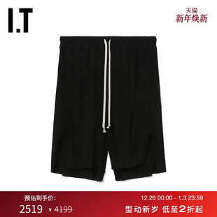 宽松休闲短裤 Owens男装 新款 随性舒适直筒裤 329HBZMM 中裤 Rick