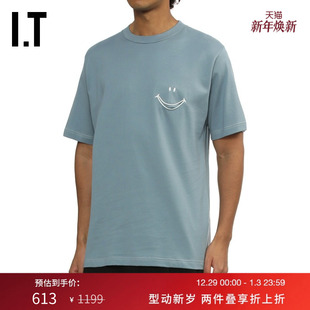 MARKAWARE男装 饰半袖 圆领短袖 休闲趣味笑脸装 0CS01BMP T恤新款