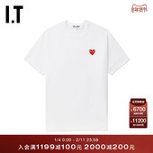 CDG GARCONS川久保玲情侣爱心logo装 PLAY COMME des 饰短袖 T恤