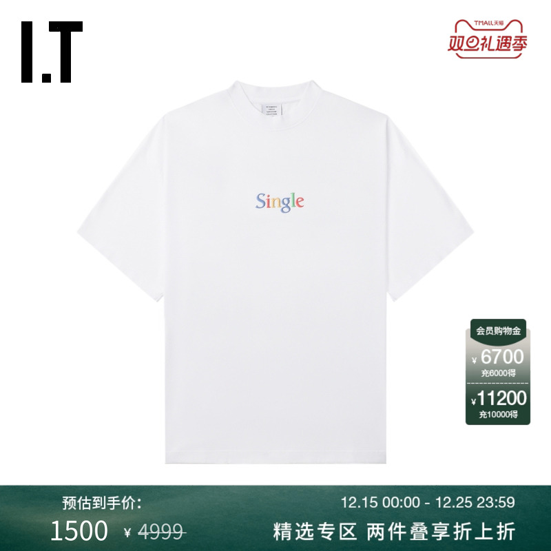 ITVETEMENTS中长款廓形T恤