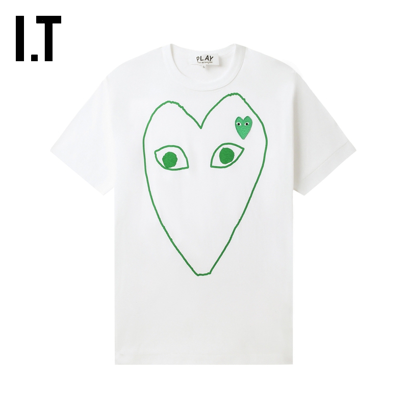 IT爱心logo装饰短袖T恤