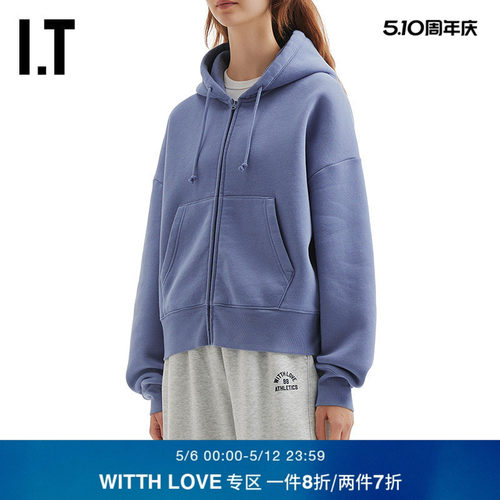 ITWITTHLOVE连帽拉链卫衣