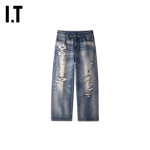 OFF-WHITE™破洞牛仔裤