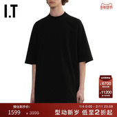 酷感休闲纯色圆领半袖 5249BAMO 宽松短袖 T恤新款 Rick Owens男装