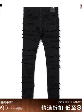 IT 1017 ALYX 9SM男装紧身牛仔裤新品潮酷有型饰毛边铅笔裤3551AN