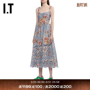 温柔甜美吊带裙长裙5826DRXQ 细吊带连衣裙新款 ZIMMERMANN女装