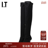 ZANOTTI女款 GIUSEPPE 过膝靴长筒靴摩登气场钻饰高跟靴8000401