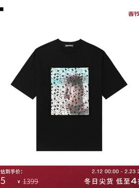 IT GOD SELECTION XXX男装短袖T恤新款欧美潮流印花半袖25ST12MP